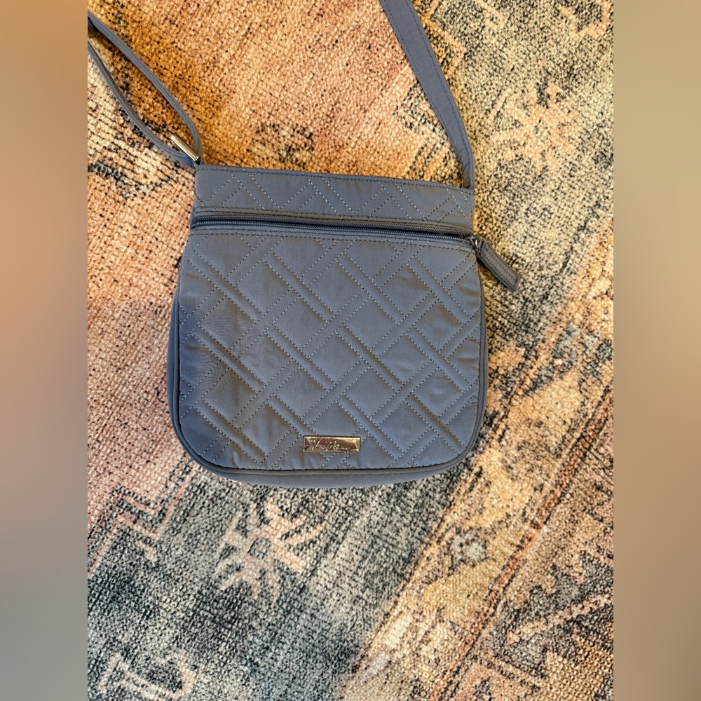 Vera Bradley Gray Quilted Crossbody Bag